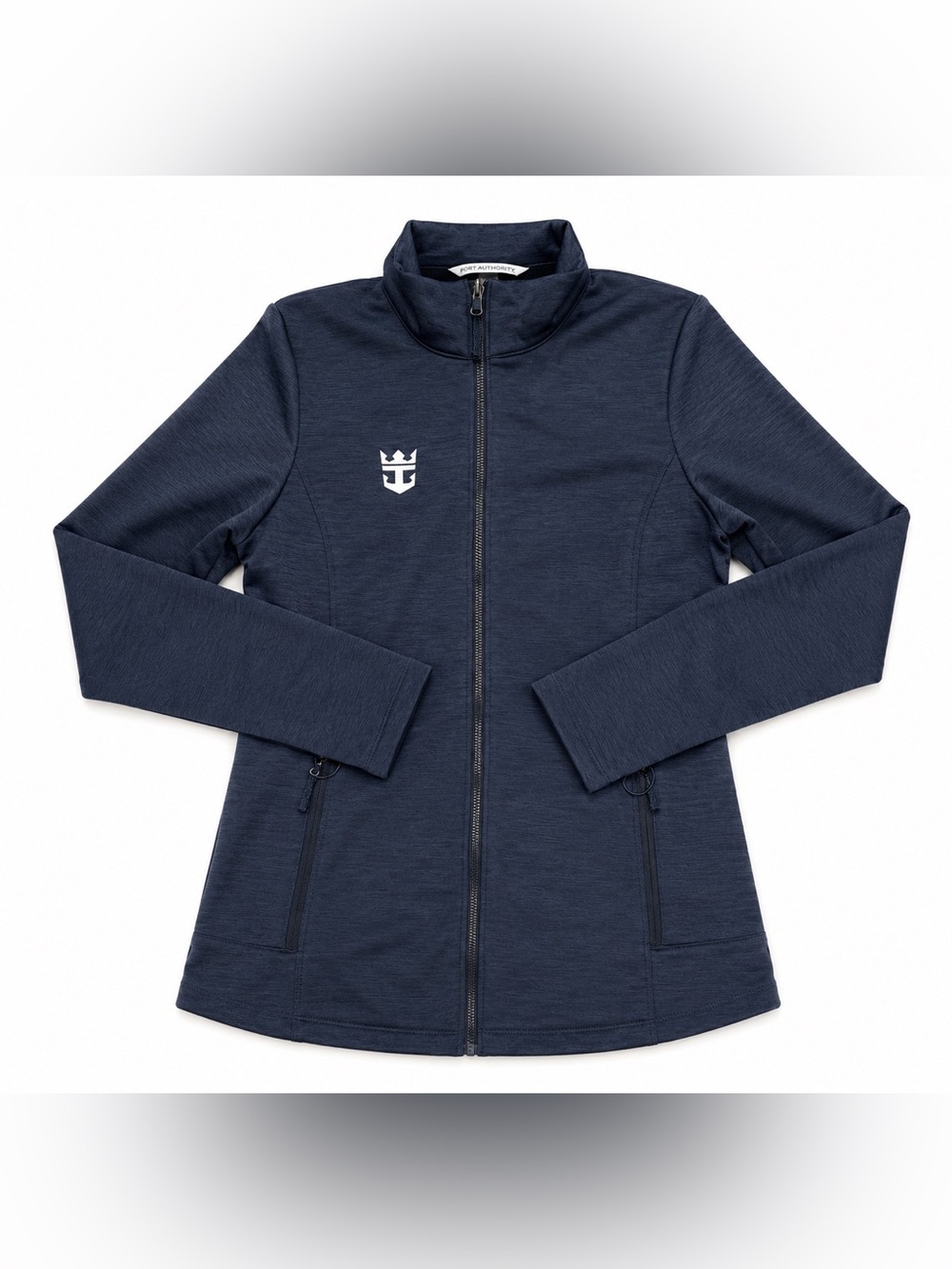 Royal Caribbean Port Authority Women's Small Navy Fleece Full Zip Jacket